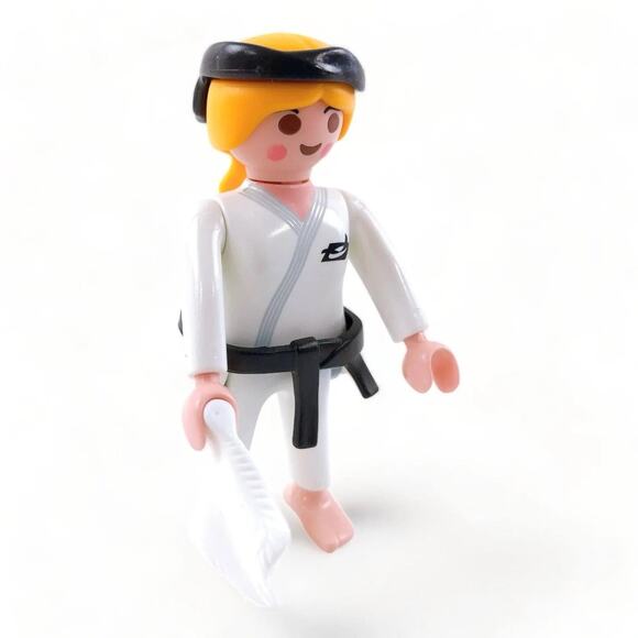 Playmobil 9855 3 in 1 Woman w/ 3 Outfits Karate, Firefighter, Dress - COMPLETE! - Picture 4 of 5